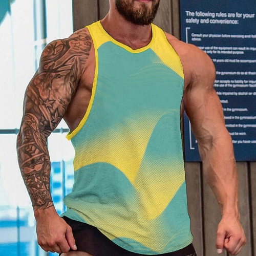 Men's All Over Print Tank Top (BKREV1)