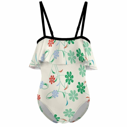 Children's Off-shoulder Swimsuit (NT045)