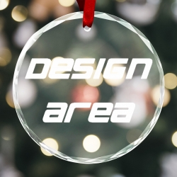 Round Crystal Glass Ornament