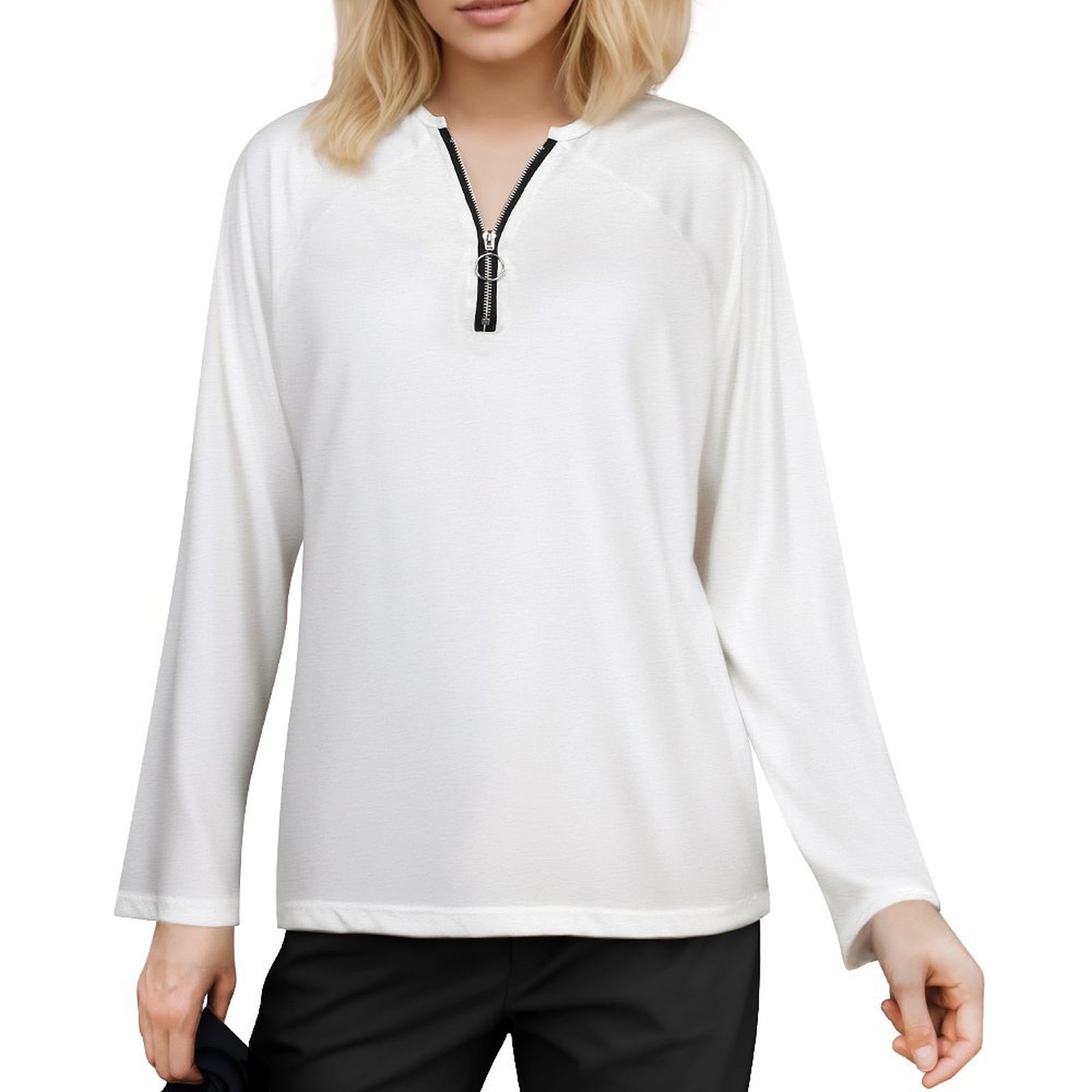 Zip Around Long Sleeve