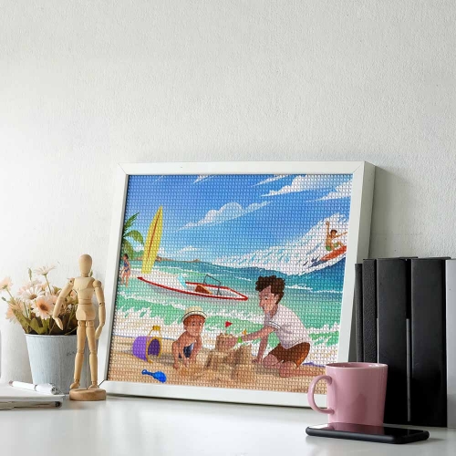 Glitter DIY Canvas Wall Art 20"×16"