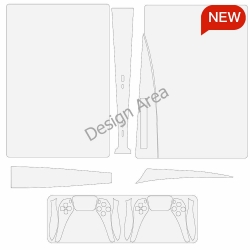 PS5 Game Console Sticker (Optical Drive Version)