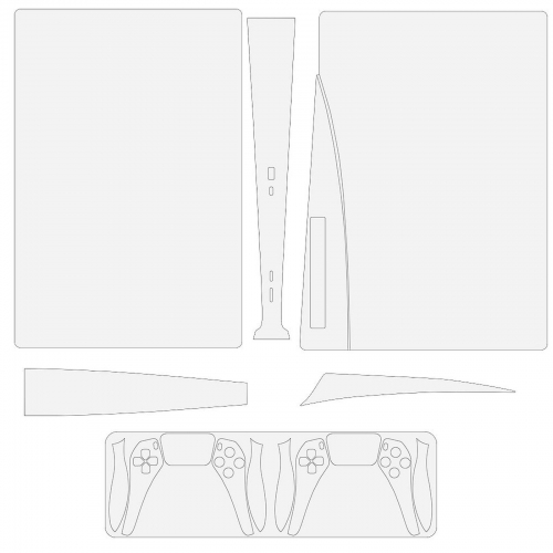 PS5 Game Console Sticker (Optical Drive Version)