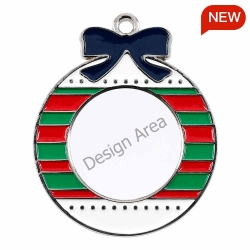 Christmas Aluminum Ornament-Circular
