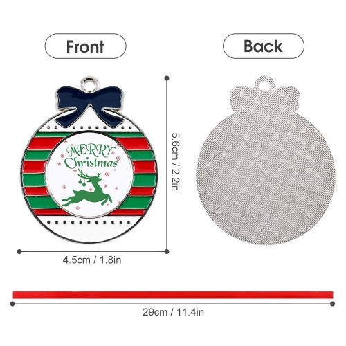Christmas Aluminum Ornament-Circular