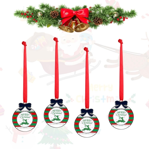 Christmas Aluminum Ornament-Circular
