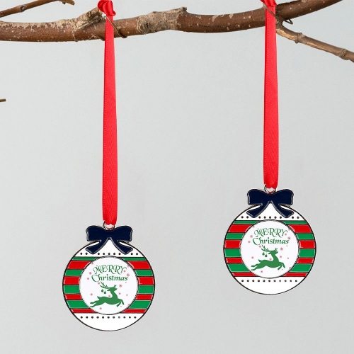 Christmas Aluminum Ornament-Circular