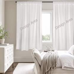 Window Curtain 52"x63" (2-Piece)