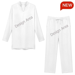Saudi Stand Collar Pajama Set