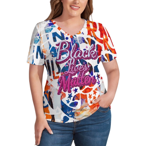 Women's Ice Silk V-Neck T-Shirt