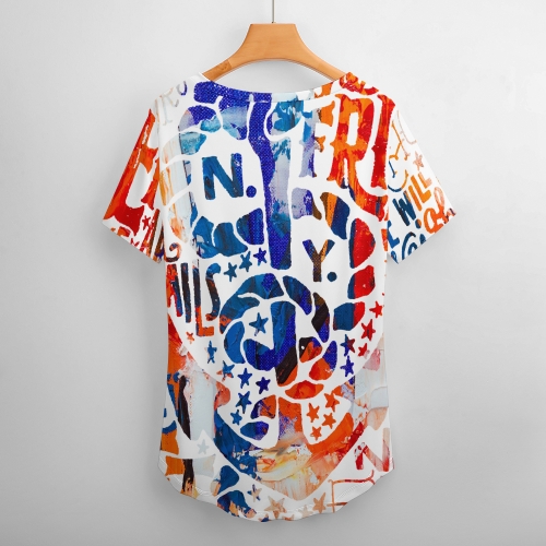 Women's Ice Silk V-Neck T-Shirt