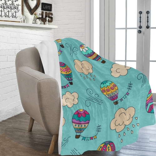 Desert Geo Yellow Red Ultra-Soft Micro Fleece Blanket 40
