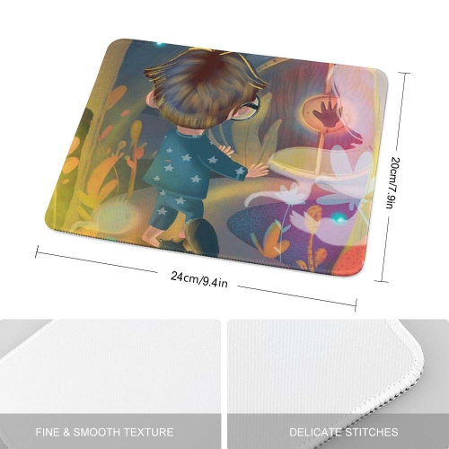 Mouse Pad 7.9"×9.4" (Stitched Edge)