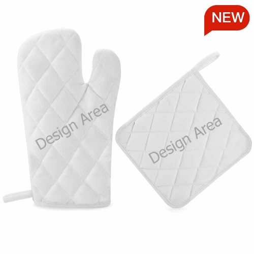 Heat Resistant Oven Mitt With Pot Holder