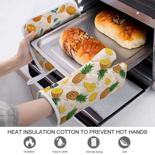 Heat Resistant Oven Mitt With Pot Holder