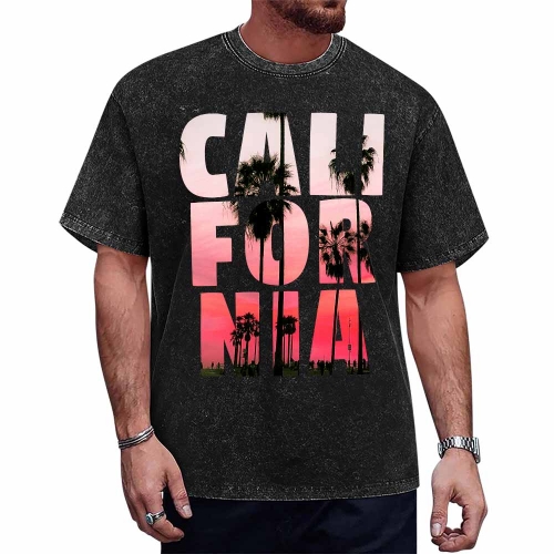 Vintage Wash Tee – Front Side Print (USA)