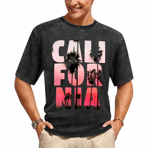Vintage Wash Tee – Front Side Print (USA)