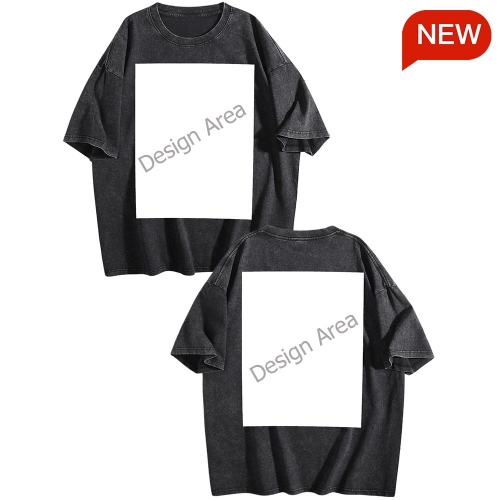 Vintage Wash Tee – Front & Back Print (USA)