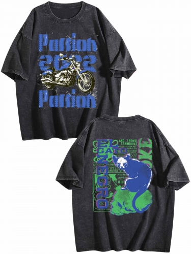 Vintage Wash Tee – Front & Back Print (USA)