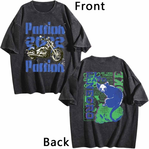 Vintage Wash Tee – Front & Back Print (USA)