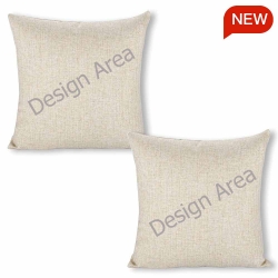 Linen Pillow Case 18x18 inch (Two-Side Printing) (Set of 2)