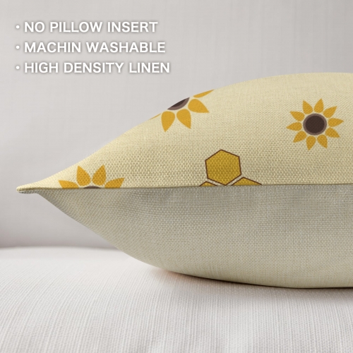 Linen Pillow Case 18x18inch (Set of 3)