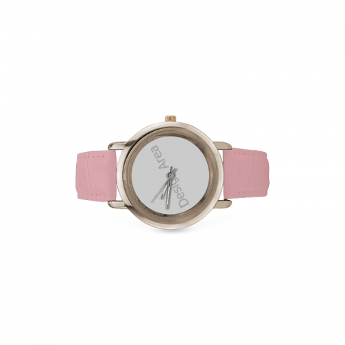 Women's Rose Gold Leather Strap Watch(Model 201)