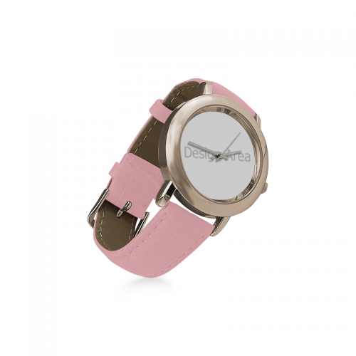 Women's Rose Gold Leather Strap Watch(Model 201)