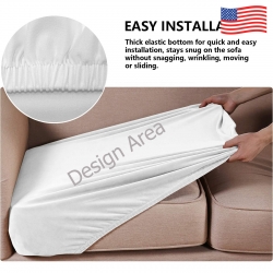 Sofa Cushion Cover (25x27.5x8 inch) (4-Pack)