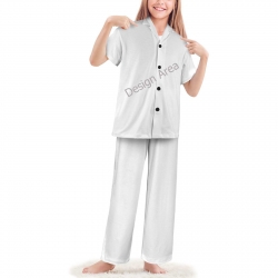 Big Girls' V-Neck Pajama Set