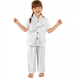 Little Girls' V-Neck Pajama Set