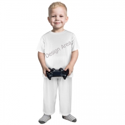 Little Boys' Crew Neck Pajama Set