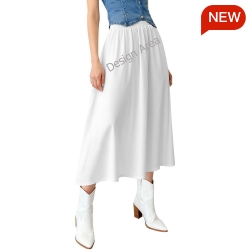 All Over Print Midi Skirt