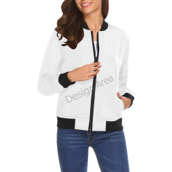 All Over Print Bomber Jacket for Women (Model H19)