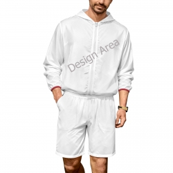 Men's Lightweight Sun Hoodie & Shorts Set
