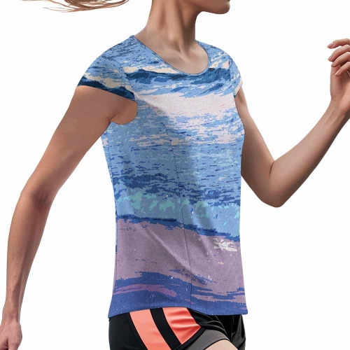 Women's Ice Silk Quick-Dry Sports T-Shirt