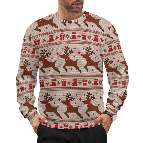 Men's All Over Print Sweater