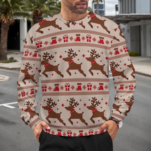 Men's All Over Print Sweater