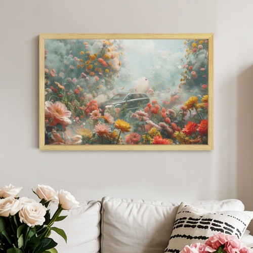 Natural Wood Framed Art Print 30×20inch