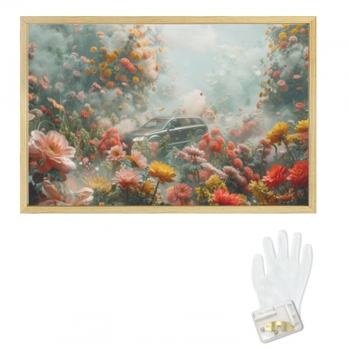 Natural Wood Framed Art Print 36×24inch