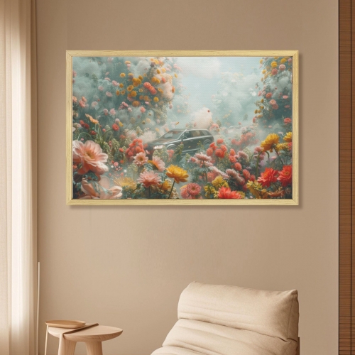 Natural Wood Framed Art Print 36×24inch