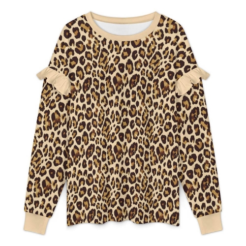 Women’s Lightweight Ruffle Shoulder Sweatshirt