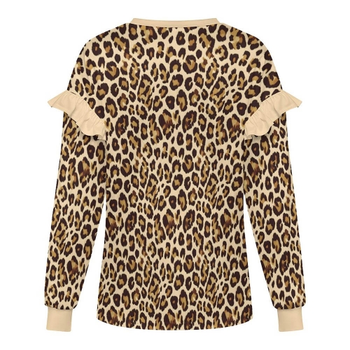 Women’s Lightweight Ruffle Shoulder Sweatshirt