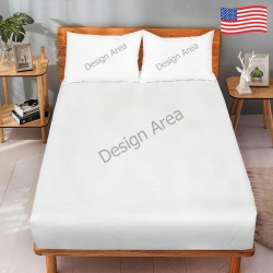 Queen Bedding Set (Fitted Sheet + Pillowcases)