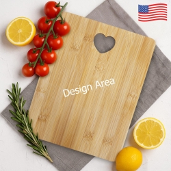 Heart-Shaped Cutout Cutting Board