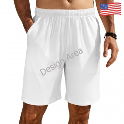 Men's All Over Print Elastic Beach Shorts
