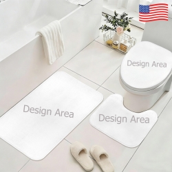 3-Piece Bathroom Rug Set