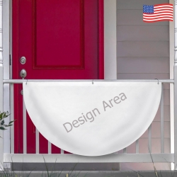 Semi Circle Flag 36x18inch