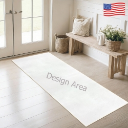 Washable Faux Microfiber Runner Rug 60x22inch