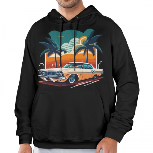 Men's Hoodie Sweatshirt (Front&Back Print)(Model H03)